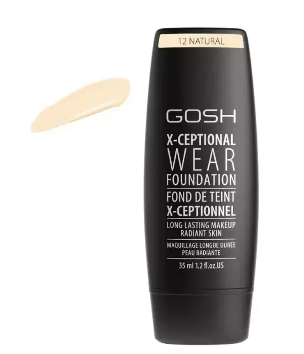 Gosh X-Ceptional Wear Foundation Long Lasting Makeup 12 Natural 35ml