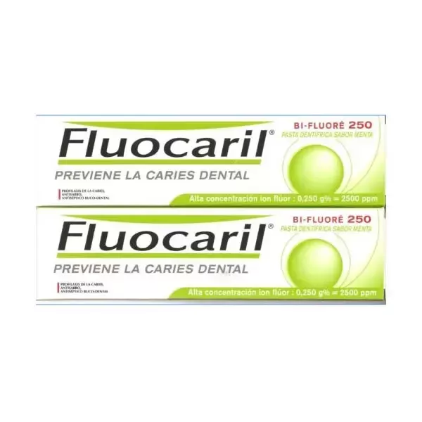 0_3014260093495-optimized Fluocaril Pasta Dentífrica Sabor Menta Prevención Caries 2x125ml