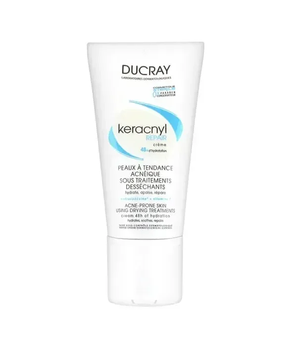 Ducray Keracnyl Moisturizing Repair Cream 48hrs 50ml