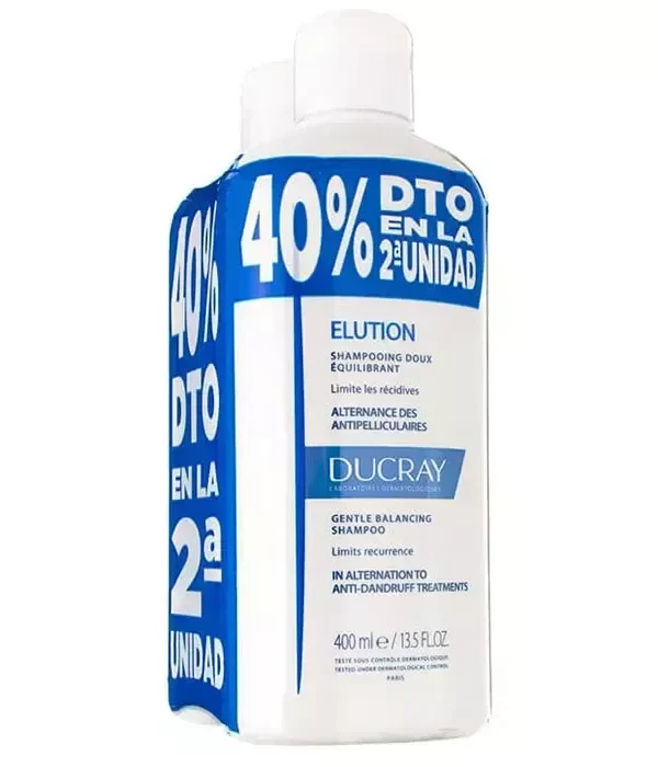Ducray Elution Shampoo 2x400ml