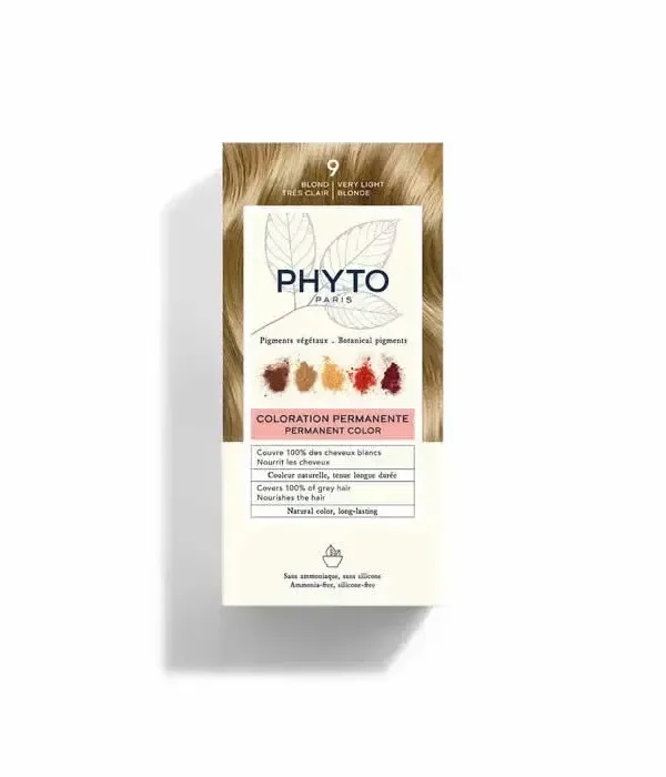 0_3338221002488_1-optimized Phyto Hair Colour By Phytocolor 9 Very Light Blonde 180g