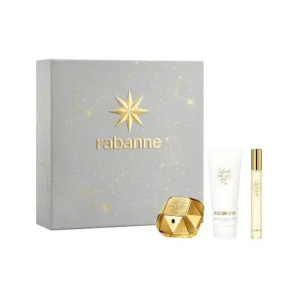 Paco Rabanne Lady Million Eau Parfum 50ml Leche Corporal 75ml Eau Parfum 10ml