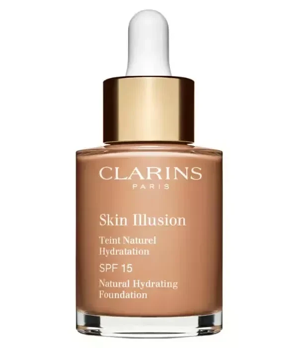 Clarins Skin Illusion Natural Hydrating Foundation Spf15 112 Amber 30ml