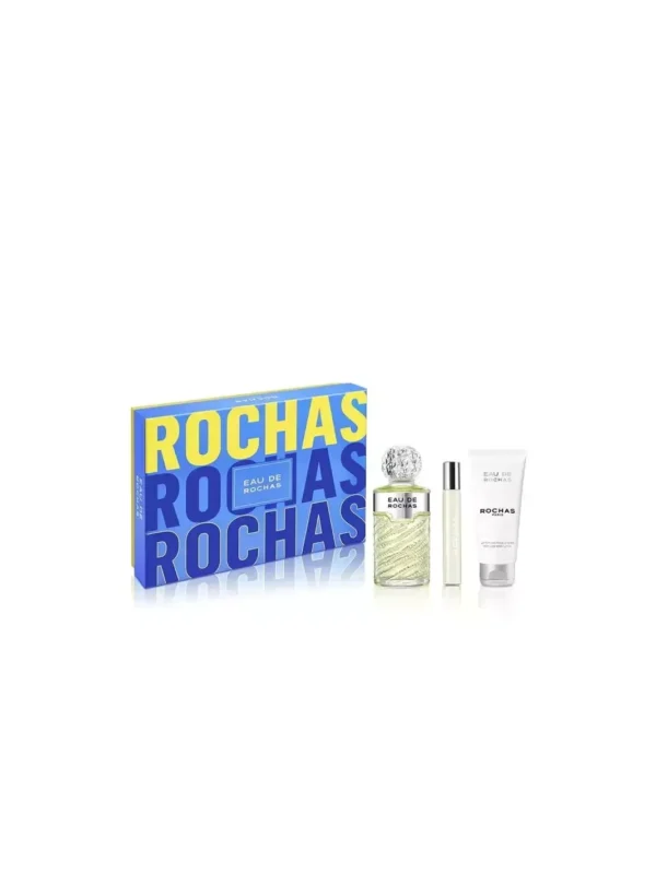 Set Eau Rochas Edt 100ml Body 100ml Edt 20ml@