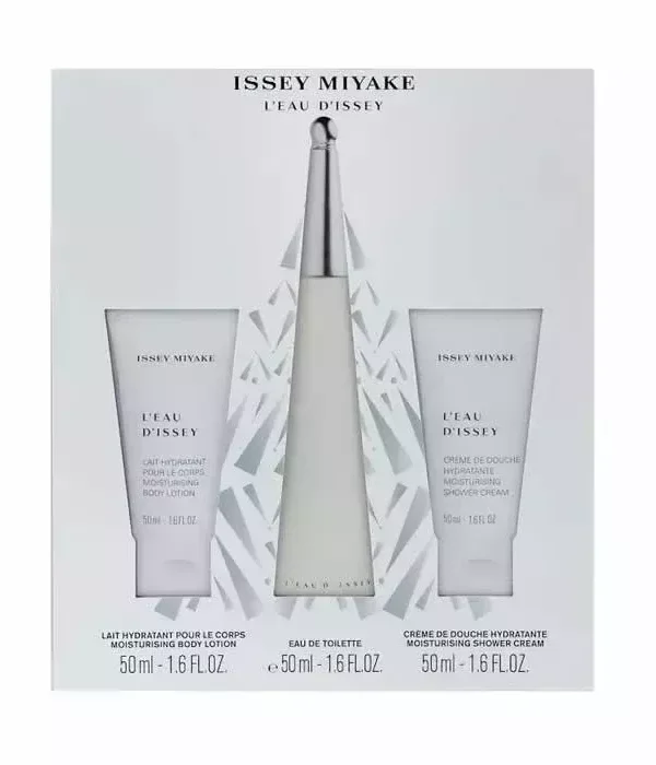 Issey Miyake L'Eau D'Issey Eau De Toilette Spray 50ml Set 3 Pieces