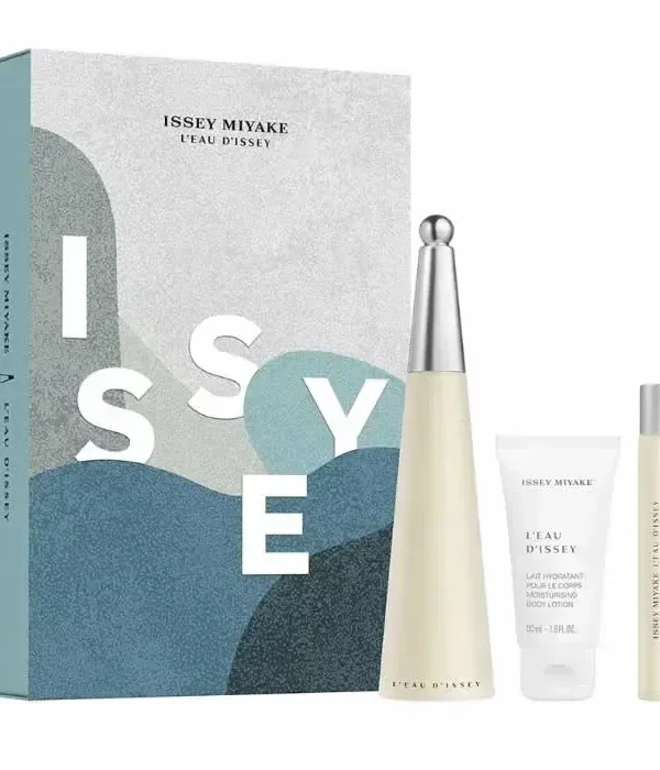 Issey Miyake L'Eau D'Issey Eau De Toilette Spray 100ml Set 3 Pieces