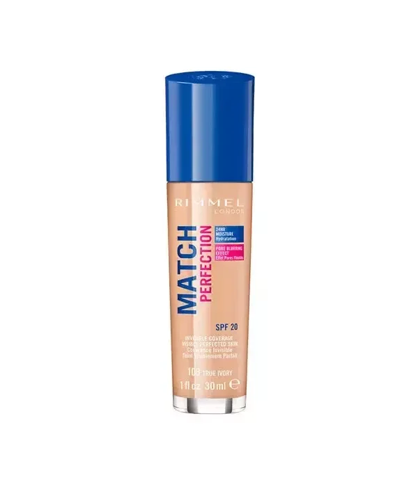 0_3614220954042_1-optimized Rimmel London Match Perfection Foundation Spf20 103 True Ivory 30ml