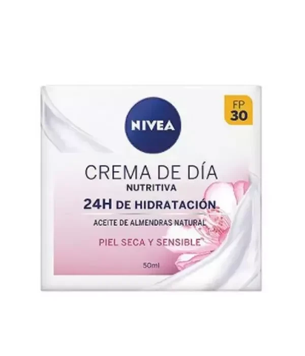 Nivea Nourishing Day Cream 24h Hydration Dry And Sensitive Skin 50ml