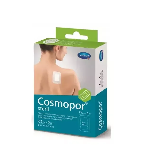 Hartmann Cosmopor Steril 7.2x5cm 5 Units