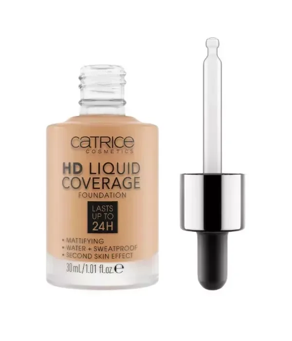 Catrice Hd Liquid Coverage Foundation Lasts Up Tp 24h 046 Camel Beige 30ml