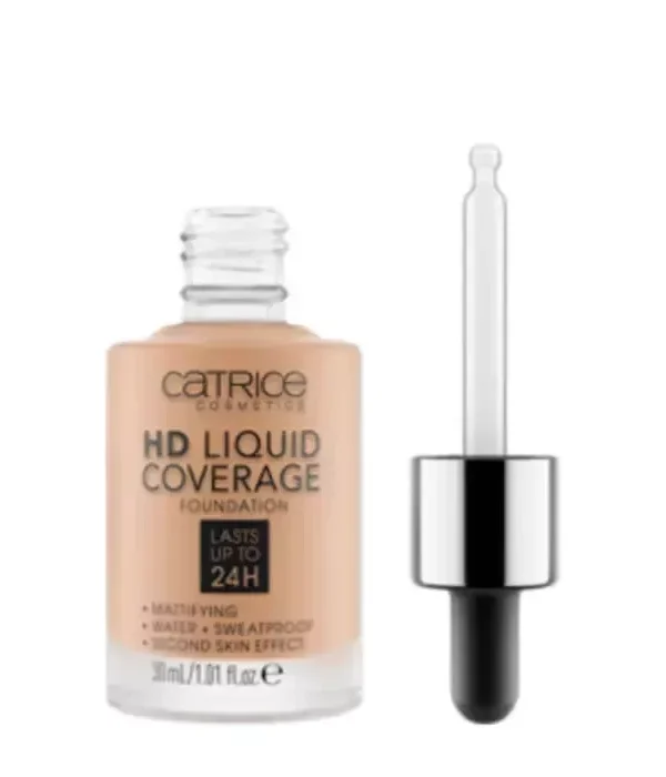Catrice Hd Liquid Coverage Foundation Lasts Up Tp 24h 040 Warm Beige 30ml