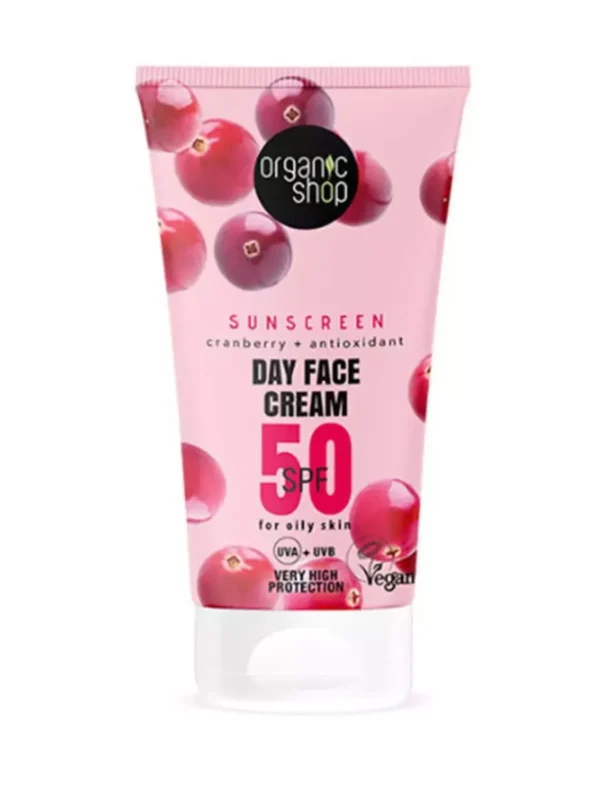 Organic Shop Cranberry Crema Facial De Dia Spf50 50ml