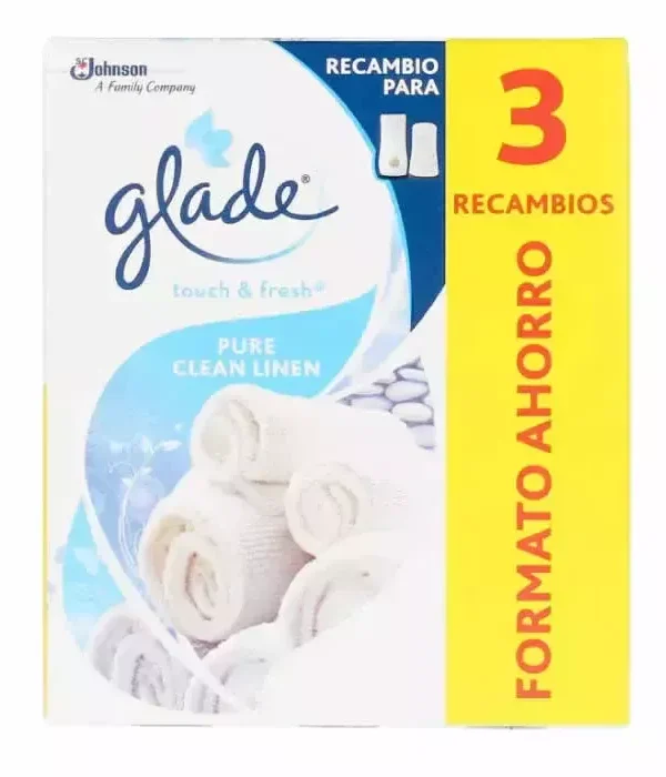 Glade Touch And Fresh Pure Clean Linen 3 Refill
