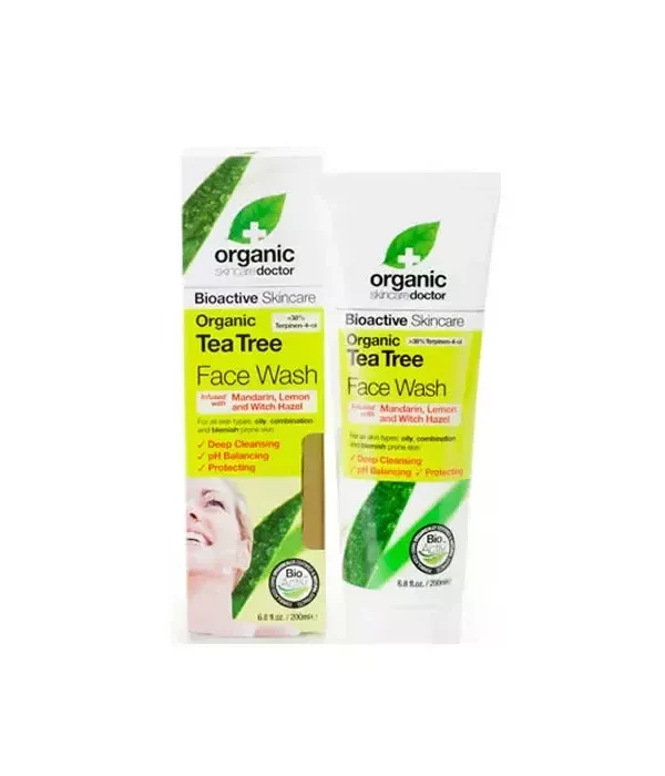 Dr Organic Tea Tree Face Wash 200ml