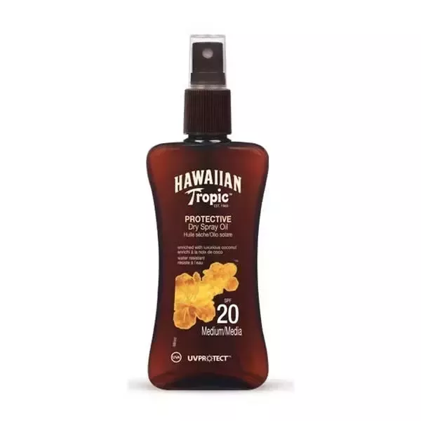 0_5099821001230-optimized Hawaiian Tropic Protective Dry Spray Oil Spf20 Medium 200ml
