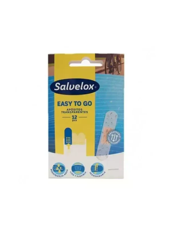 Salvelox Easy to Go Apósitos Transparentes 12 Unidades