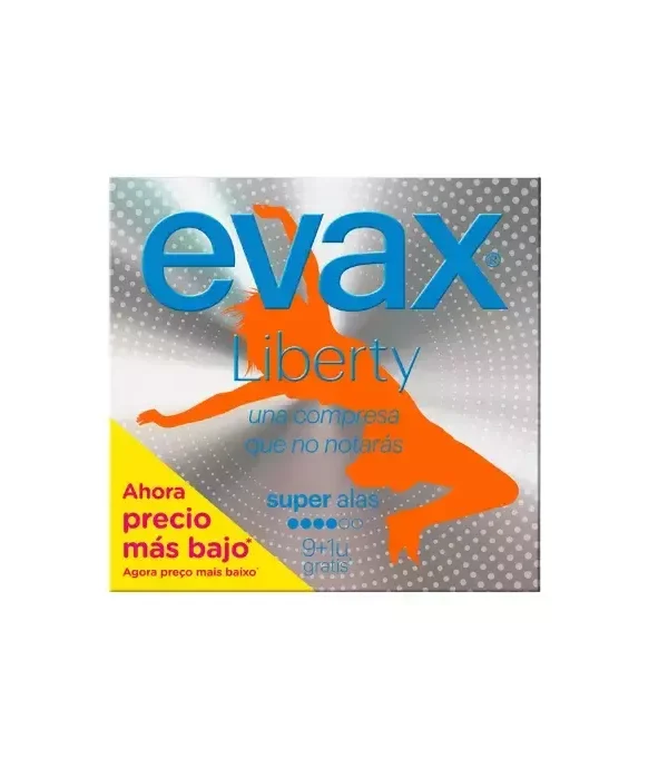 Evax Liberty Super With Wings Sanitary Towels 9+1 Units