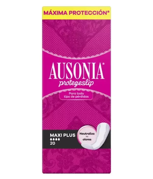 0_8001841266015-optimized Ausonia Protegeslip Maxiplus Pantyliners 20 Units