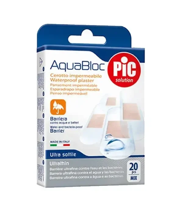 0_8003670822288_1-optimized Pic Solution Pic Aquabloc With Bactericidal Adhesive Dressing 20 Uts Assortment