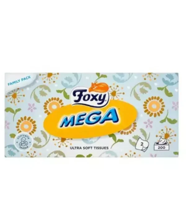 Foxy Mega Tissues 200 Units