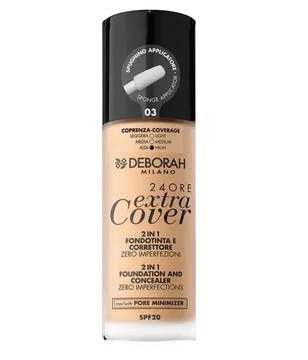 Deborah Milano 24 Ore Extra Cover 2 In 1 Spf20 03 30ml