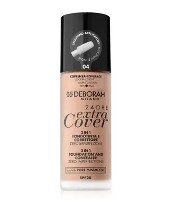 Deborah Milano 24 Ore Extra Cover 2 In 1 Spf20 04 30ml