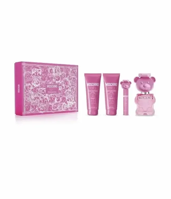 Moschino Toy 2 Bubble Gum Eau de Toilette Spray 100ml Set 4 Pieces