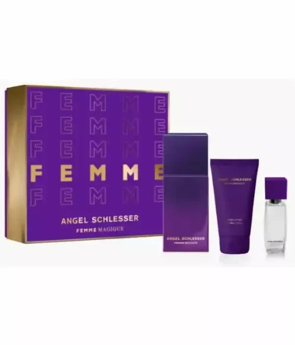 Angel Schlesser Femme Magique Eau De Toilette Spray 100ml Set 3 Pieces