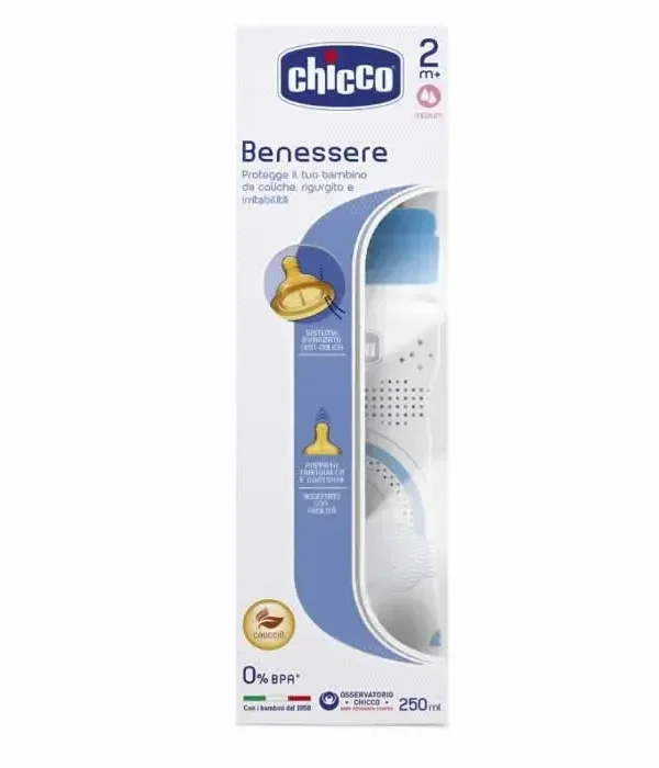 0_8058664058389_1-optimized Chicco Well-Being Bottle Latex Medium Flow Blue 2M+ 250ml