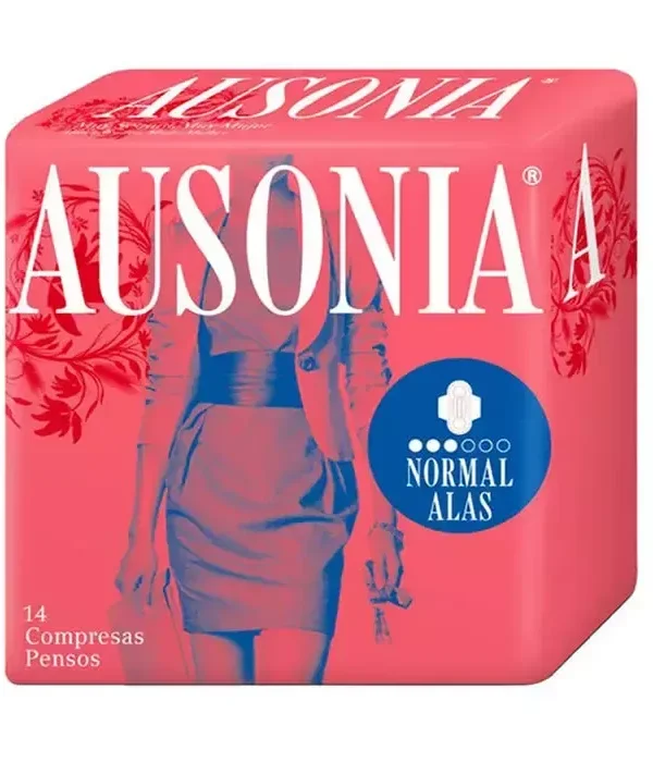 0_8410108116213_1-optimized Ausonia Normal With Wings Sanitary Towels 14 Units
