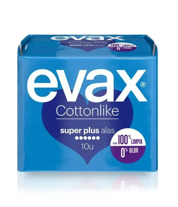 Evax Cottonlike Súper Plus With Wings 10 Units