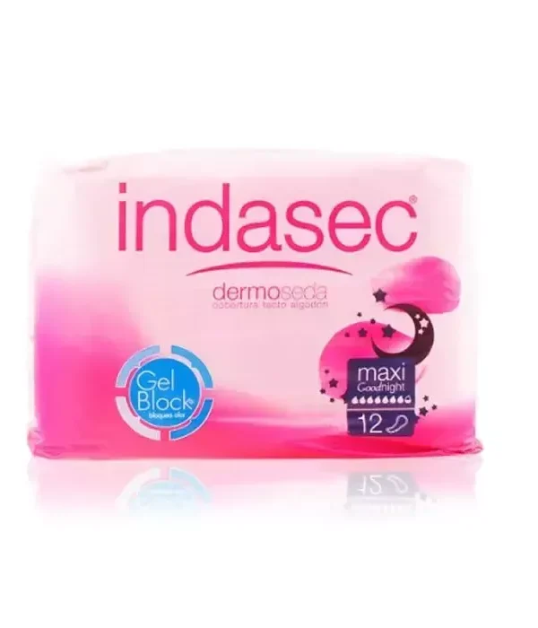0_8410520039817_1-optimized Indasec Dermoseda Good Night Incontinence Compress Maxi 12 Units