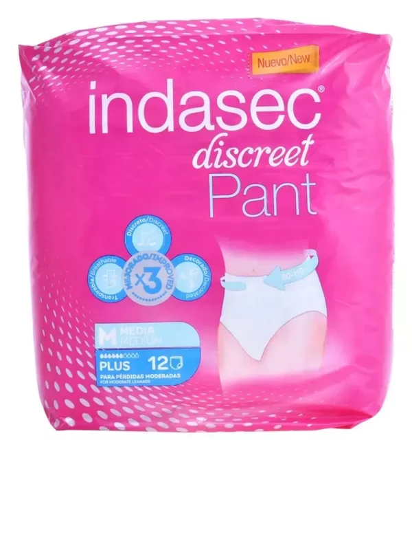 Indasec Pant Plus Medium Size 12 Units