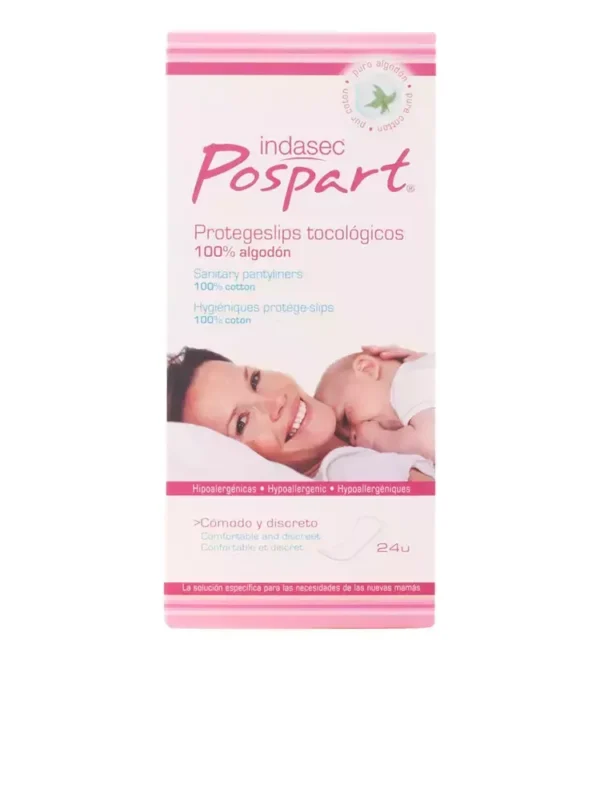 Indasec Pospart Pantilyner Tocologico 100% Cotton 24 Units
