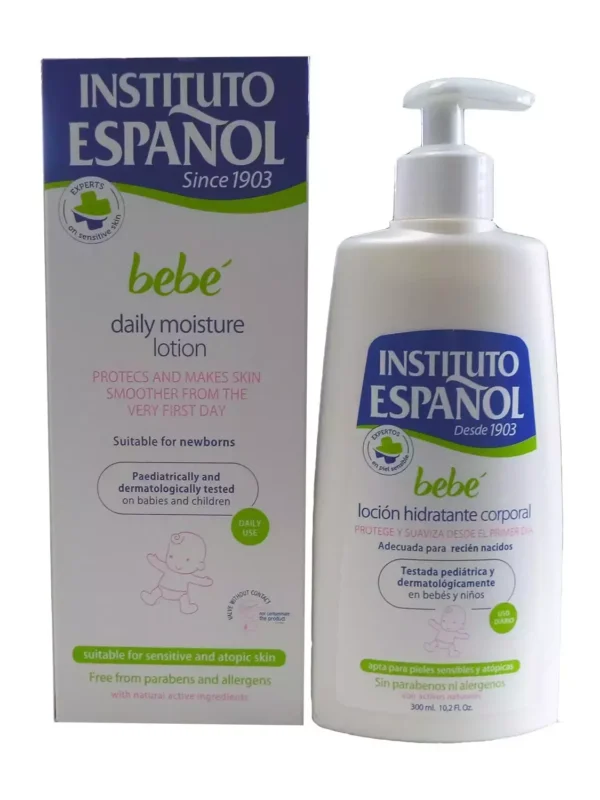 0_8411047101438-optimized Instituto Español Baby Moisturizing Body Lotion Newborn Sensitive Skin Without Allergens 300ml