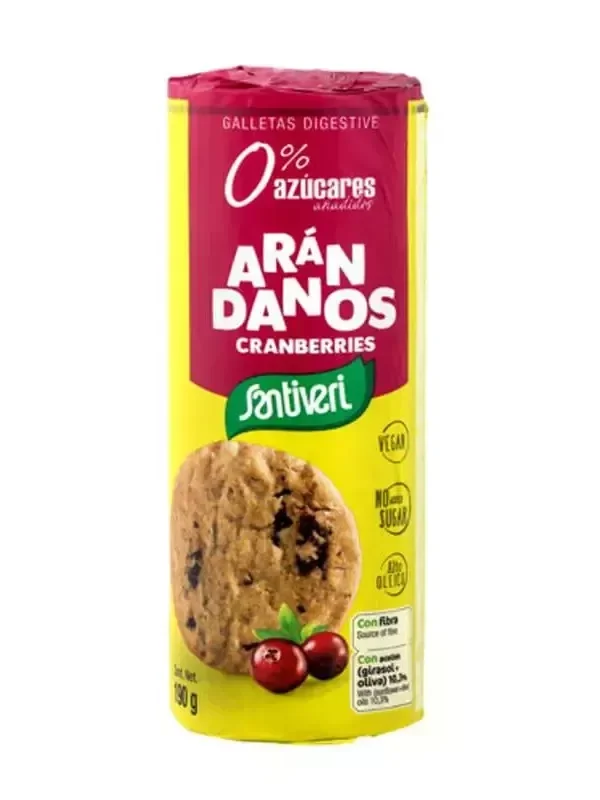 Santiveri Digestive Cranberry Biscuits 190g