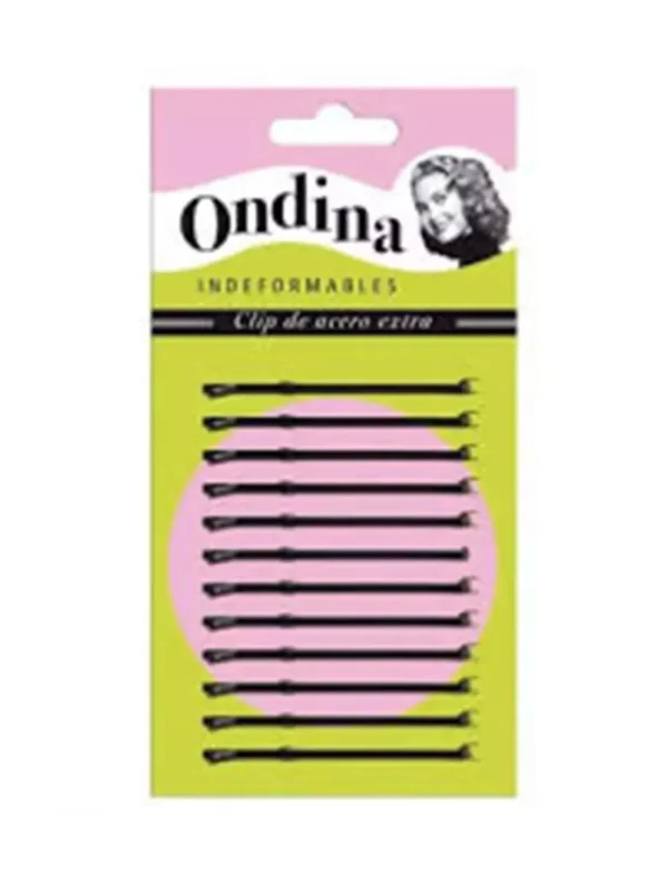 Eurostil Bola Negro Negro Clips Ondina 70mm Carton 1un