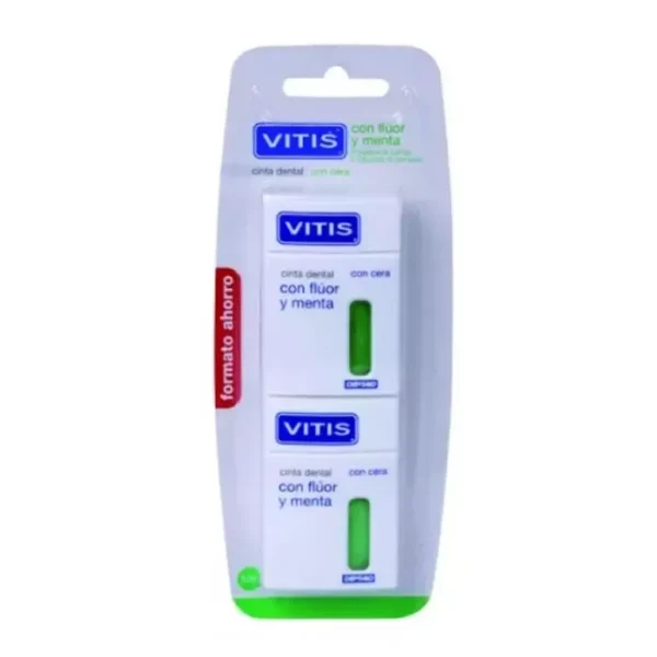 Vitis Dental Tape With Fluoride and Mint 2x50m