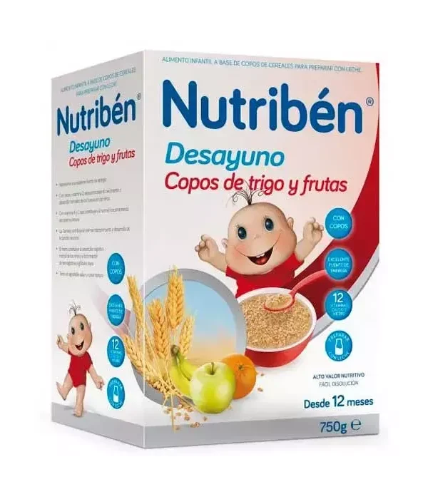 Nutribén Breakfast Flakes Wheat Wheat Fruit 750g