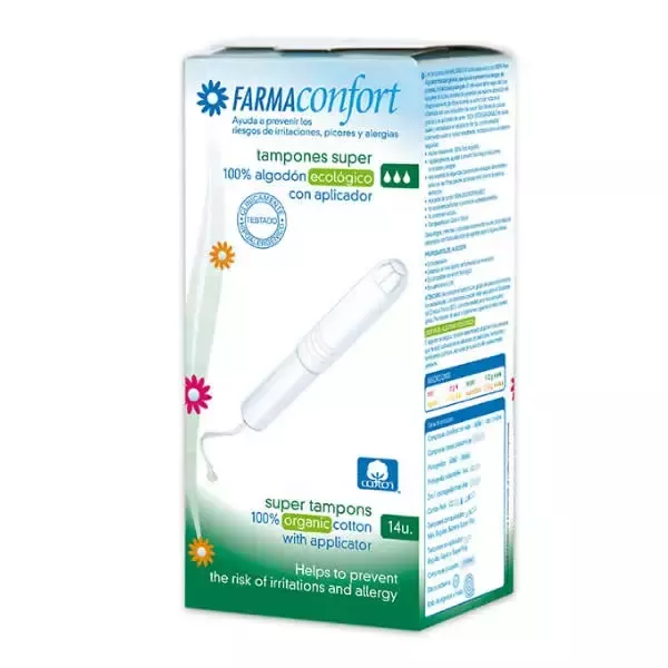 0_8432984000035-optimized FarmaConfort Cotton Tampons With Applicator Size Super 14 Units