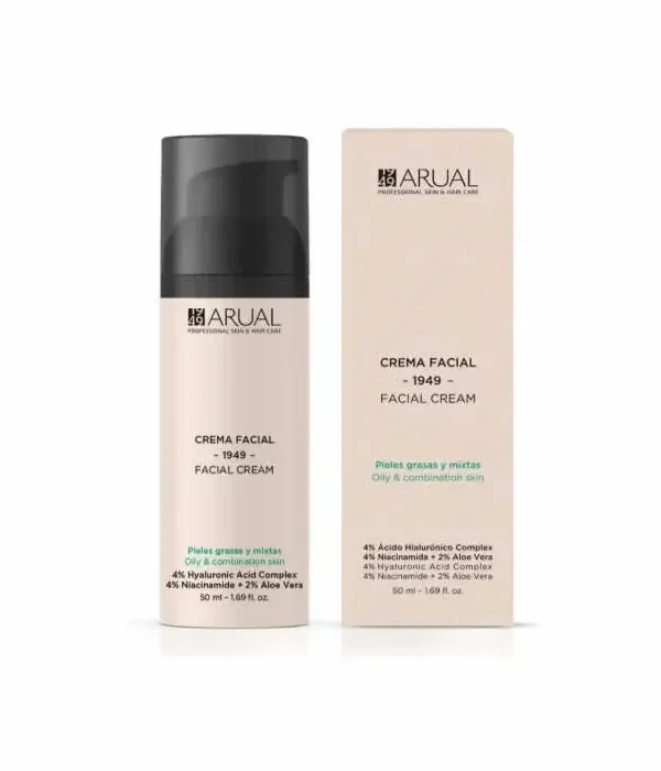 Arual Crema Facial Cream Oily And Combination Skin 50ml