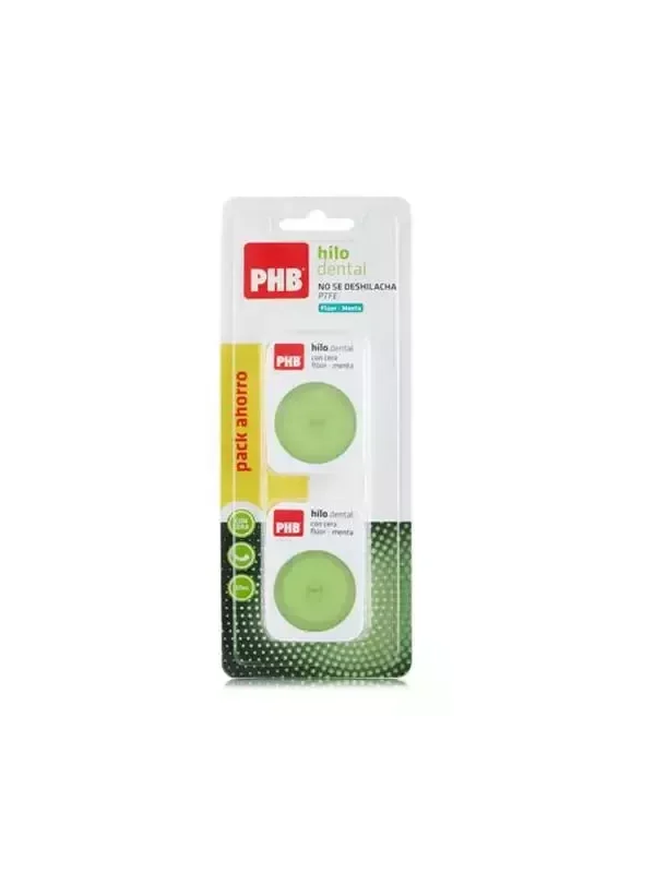 Pbh Phb Fluoride y Peppermint Dental Floss 50m Double Wax