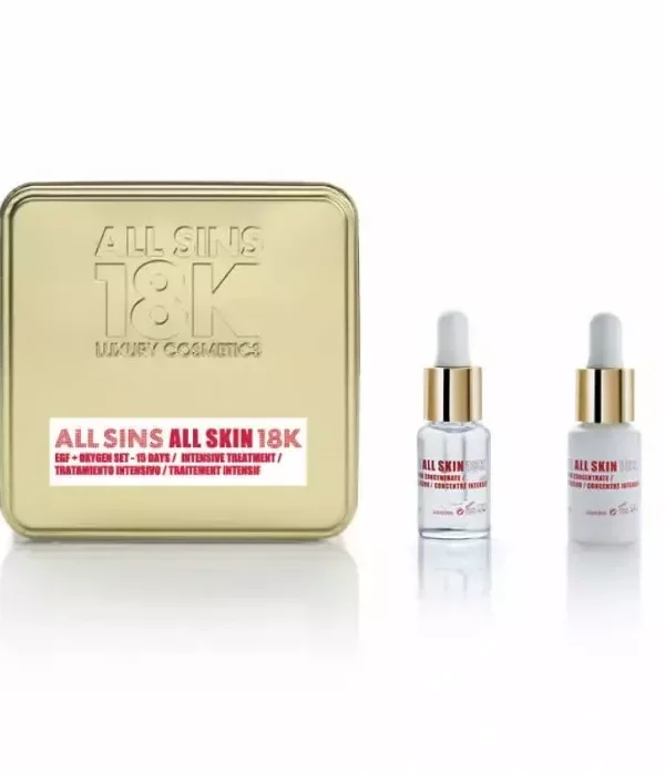 All Sins 18k All Skin Efg Oxygen 15 Days Intensive Treatment Set 2 Pieces