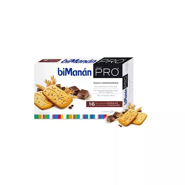 Bimanán Pro Biscuits Cereals With Nuggets Choco 16 Units