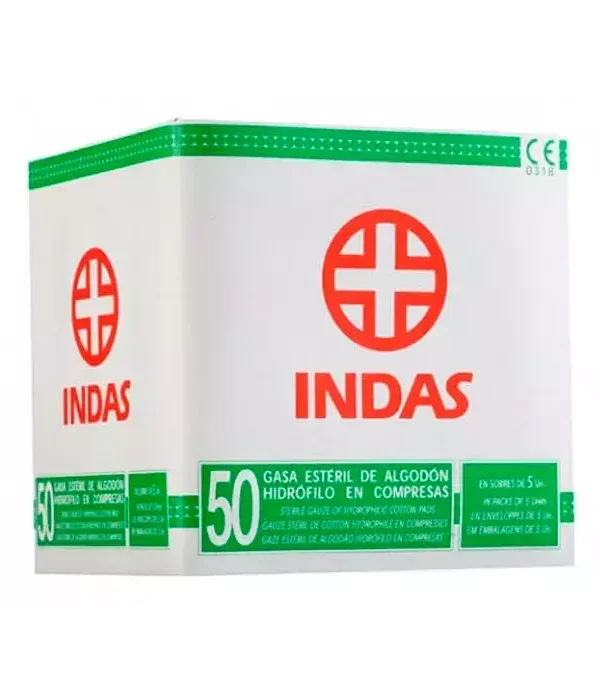 Lisubel Sterile Gauze Gauze Pads Hydrofolic Cotton Compresses 50U