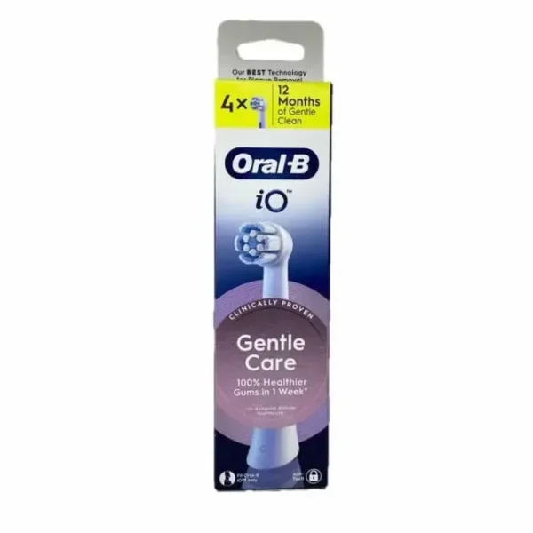 Oral-B iO Gentle Care White Replacement Heads 4 Pack
